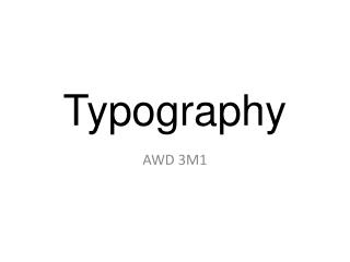 Typography