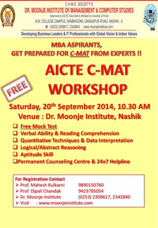 AICTE C-MAT WORKSHOP