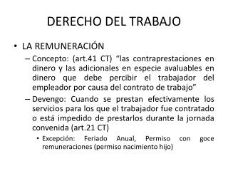 DERECHO DEL TRABAJO