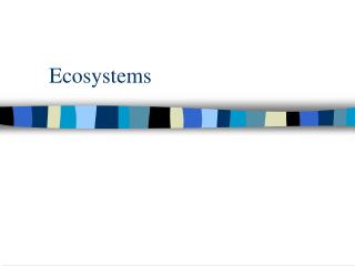 Ecosystems