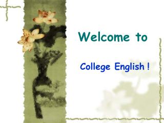 Welcome to