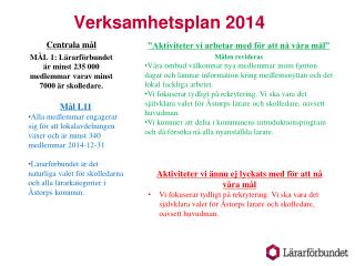 Verksamhetsplan 2014