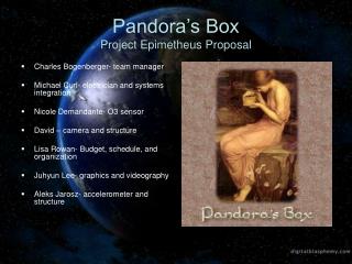 Pandora’s Box Project Epimetheus Proposal