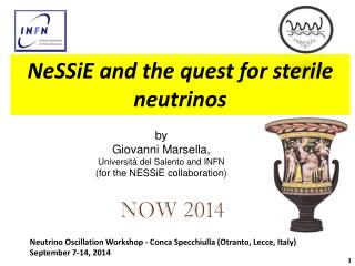 by Giovanni Marsella , Università del Salento and INFN (for the NESSiE collaboration)