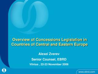 Overview of Concessions Legislation in Countries of Central and Eastern Europe