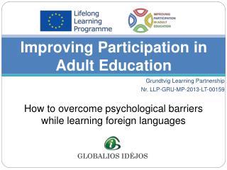 Improving Participation in Adult Education