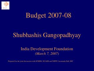 Budget 2007-08