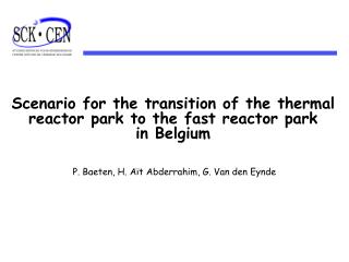 Scenario for the transition of the thermal reactor park to the fast reactor park in Belgium