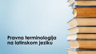 Pravna terminologija na latinskom jeziku