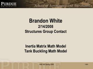 Inertia Matrix Math Model