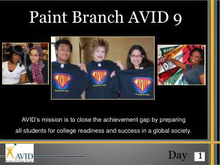 Paint Branch AVID 9