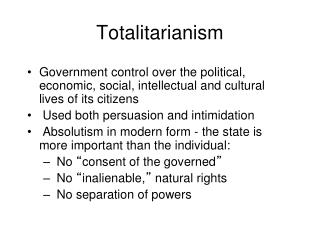 Totalitarianism