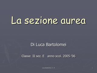 La sezione aurea