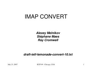 IMAP CONVERT