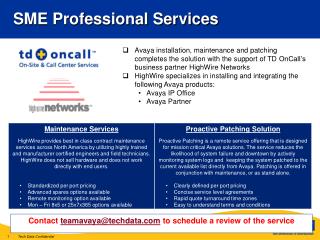 SME Professional Services