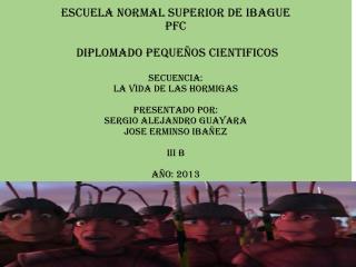 LA VIDA DE LAS HORMIGAS