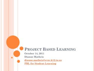 Project Based Learning