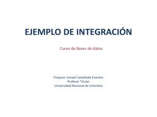 EJEMPLO DE INTEGRACIÓN