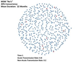 Time 1 Acute Transmission Rate: 0.8 Non-Acute Transmission Rate: 0.2