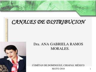 Dra. ANA GABRIELA RAMOS MORALES. COMITAN DE DOMINGUEZ, CHIAPAS. MÉXICO MAYO 2010