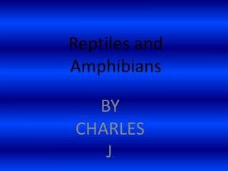 Reptiles and Amphibians