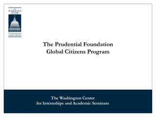 The Prudential Foundation Global Citizens Program