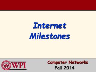 Internet Milestones