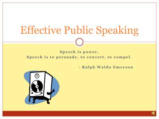 Effective Public Speaking