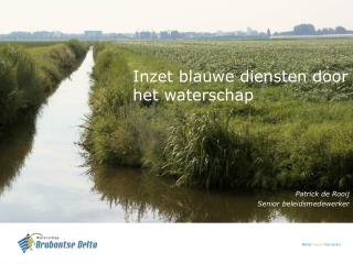 Inzet blauwe diensten door het waterschap