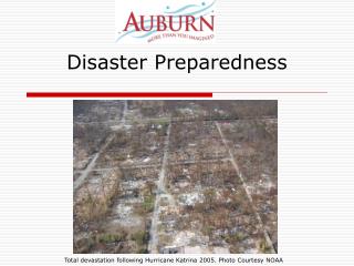 Disaster Preparedness