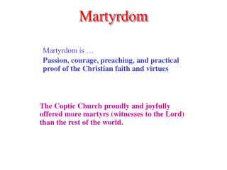 Martyrdom