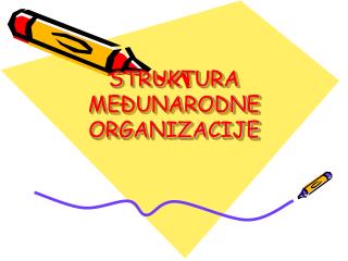 STRUKTURA ME ĐUNARODNE ORGANIZACIJE