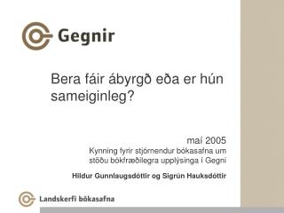 Bera fáir ábyrgð eða er hún sameiginleg?