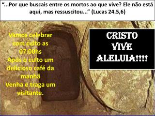 CRISTO Vive Aleluia!!!!