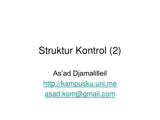 Struktur Kontrol (2)