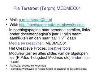 Pia Terstroet (Terpm) MEDMEC01