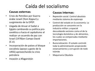 Caída del socialismo