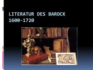 Literatur des Barock 1600-1720