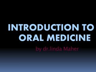 by dr.linda Maher