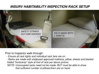 INSURV HABITABILITY INSPECTION RACK SETUP