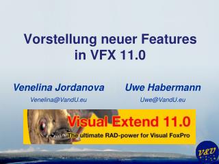 Vorstellung neuer Features in VFX 11.0