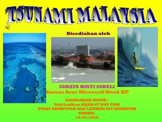 tsunami malaysia