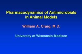 Effect of Increasing Concentrations on Killing of Pneumococci in Thighs of Neutropenic Mice