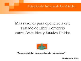 Extractos del Informe de los Notables