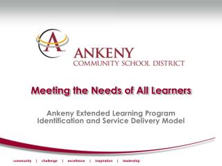 Meeting the Needs of All Learners