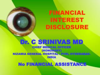 FINANCIAL INTEREST DISCLOSURE