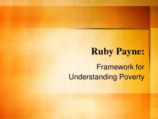 Ruby Payne: