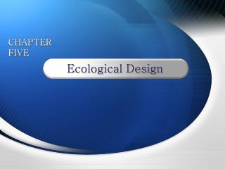 Ecological Design