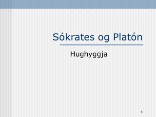 Sókrates og Platón