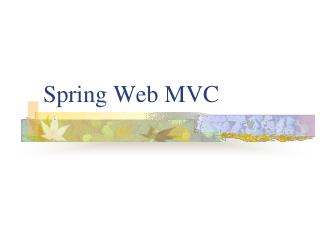 Spring Web MVC